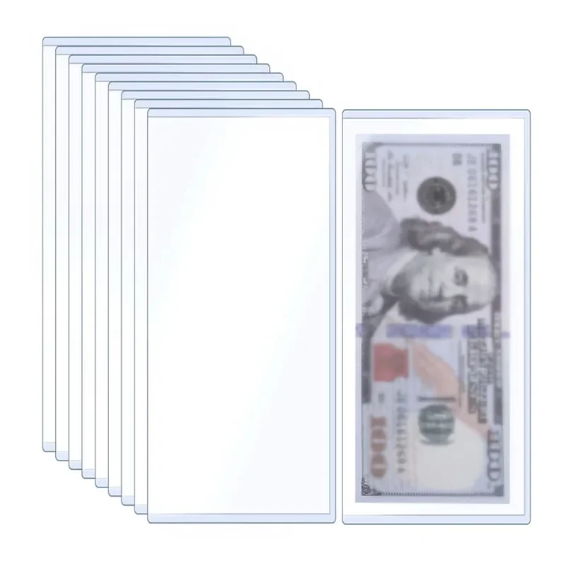 

5/10pcs Commemorative Banknote Hard Plastic Sleeve Grading Hard Clip currency Protective Cover Paper money holder 173*75mm