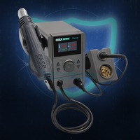 Soldering Stations QUICK 707 Pro 2in1 Rework Station Hot Air Gun electric soldering iron Bga SMD desoldering station