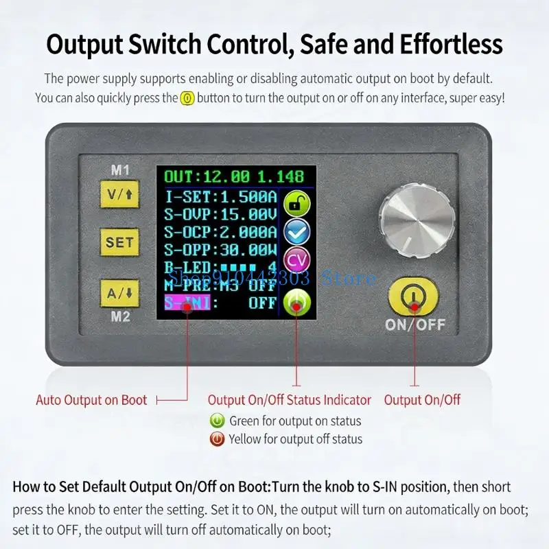 

652F High Accuracy Adjustable Power Supply Module 0-32V 3A 96W With Current Preset And Overload Protections