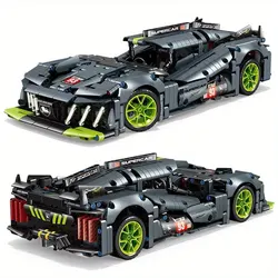 City Technical Racing Car Toy 1:14 Super Speed Sport 1280pcs Building Blocks Christmas Easter Construction Bricks Gifts