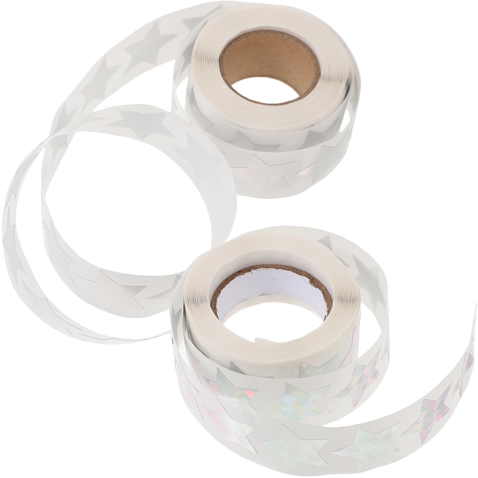 2 Rolls Star DIY Sticker Roll for Diary Scrapbook Photo Album Greeting Card Craft Decoration Self Adhesive Stickers