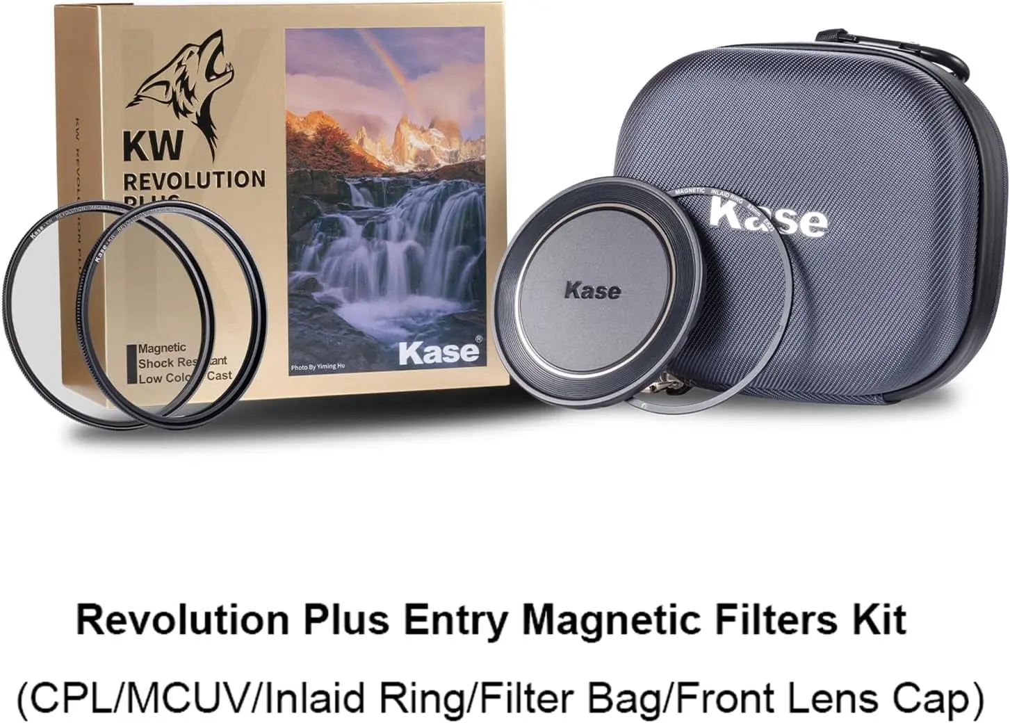 Kase Wolverine Revolution Plus Entry Kit 49-112mm Magnetic Filter Set, Tempered Optical Glass, UV + CPL Dual Filters