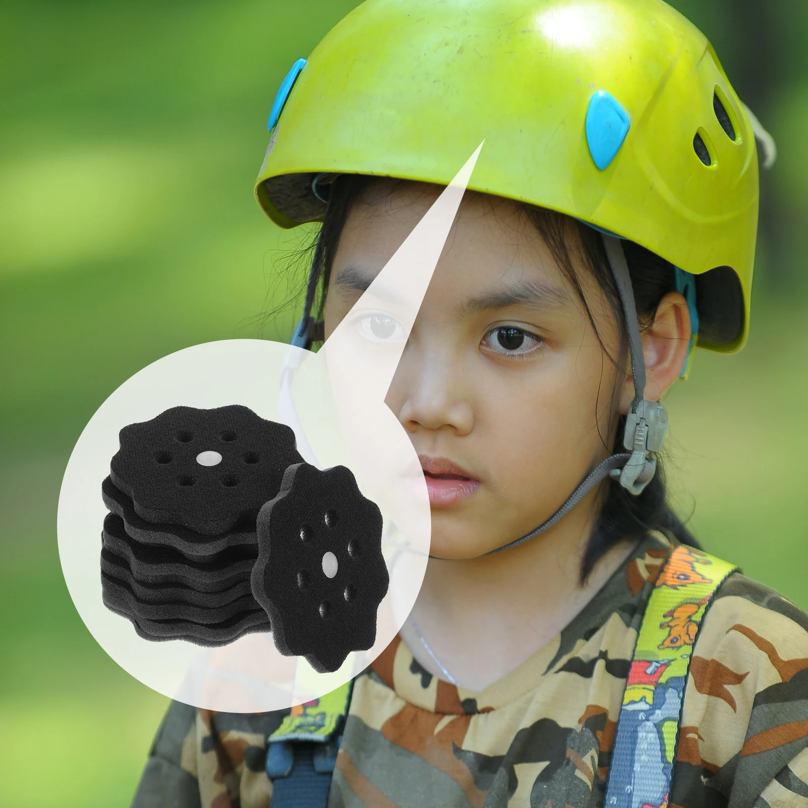 

10 Pcs Hat Lining Man Hard Foam Padding Sponge Wicking Hardhat Accessory