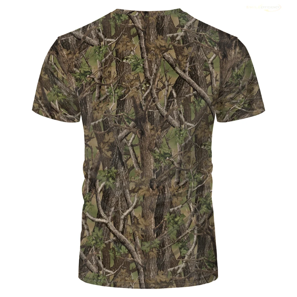 Summer Jungle Camo Pretender T-shirts Outdoor Hunting Camping Camouflage T Shirt Men\'s Short Sleeve Round Neck Oversized T-shirt