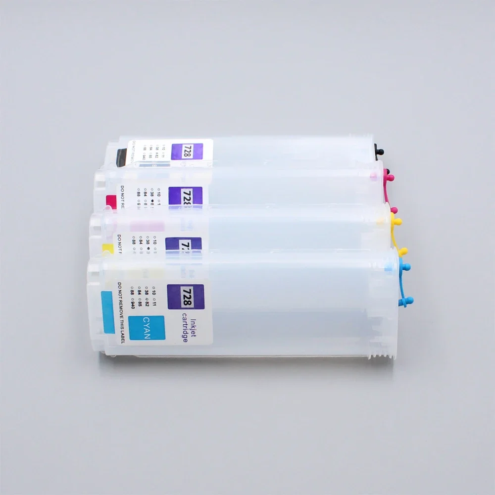 

4Colors 130ML or 280ML For HP728 728 730 830 Empty Refill Ink Cartridge For HP Designjet T730 T830 Inkjet Printers With Chips