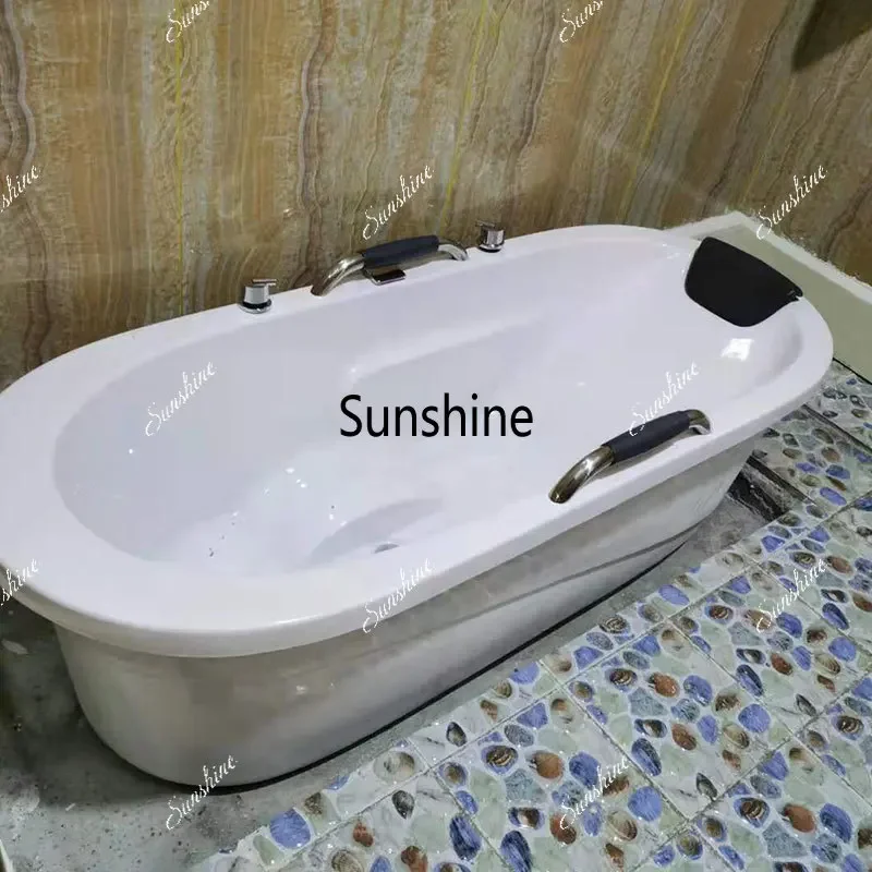 Acrylic beauty salon bathtub integrated movable household small apartment bathroomY