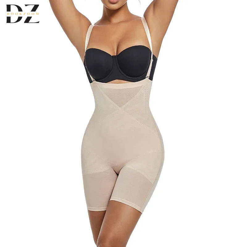 Lekkie body modelujące dla kobiet bielizna wyszczuplająca urządzenie do modelowania całego ciała osłona brzucha gorset modelujący talię redukcyjne cienkie oddychające