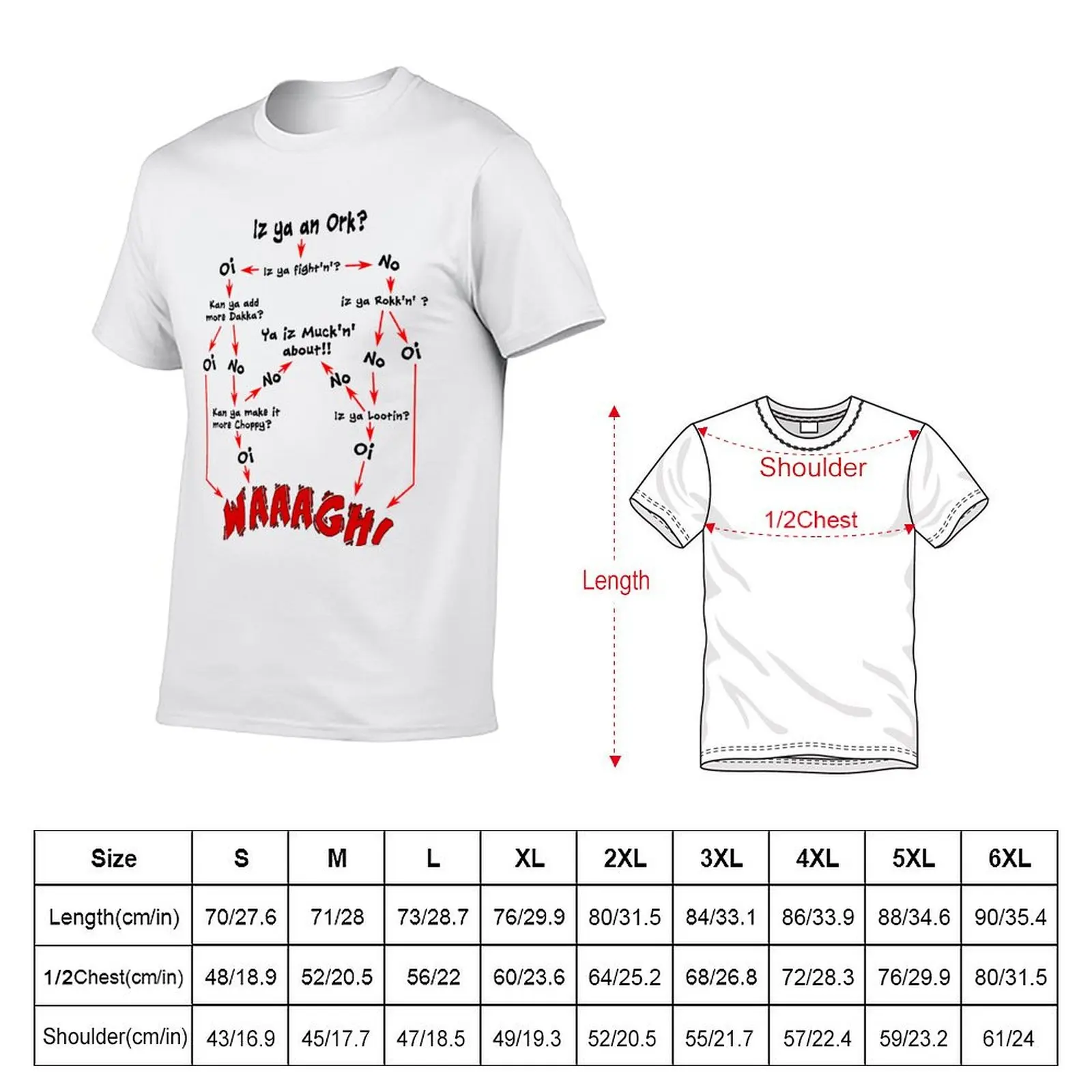 تي شيرت Ork Flow Chart تي شيرت رجالي صيفي تي شيرت رجالي فاخر