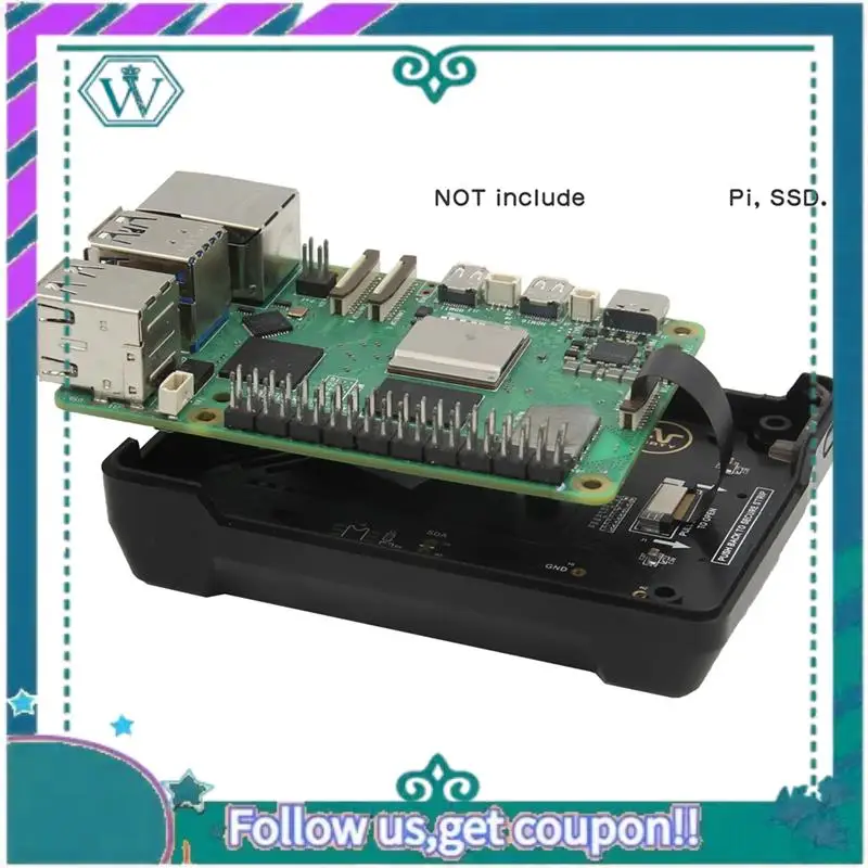 Upgraded Suitable For Raspberry Pi 5 Argon NEO 5 PCIE To M.2 NVME SSD Solid State Drive Expansion Board