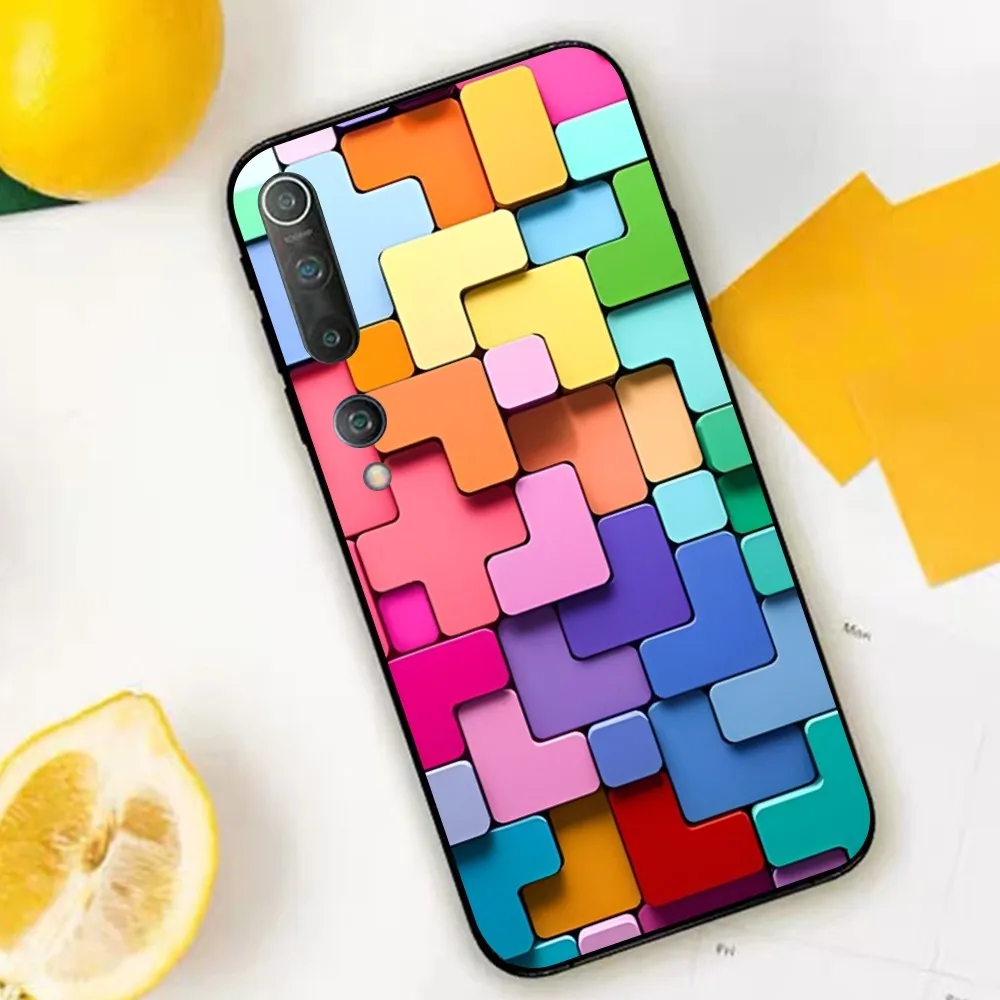 Custodia per telefono Puzzle a colori per Xiaomi Mi 5X 8 9 10 11 12 lite pro 10T PocoX3pro PocoM3 Note 10 pro lite