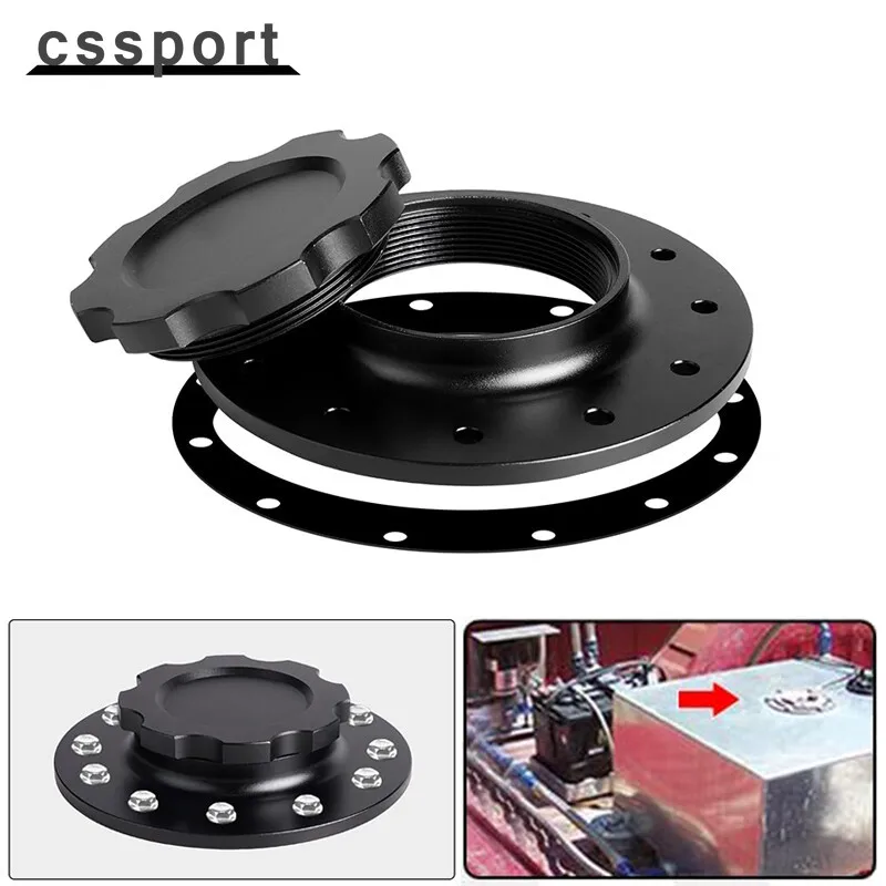 

Billet Aluminum Easy Fill Fuel Cell Cap with 12 Bolting Holes Cell Bung