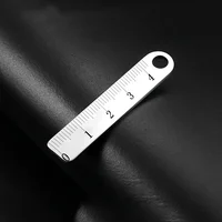 Stainless Steel mini Ruler with Keychain - Measuring Tool for Office and School Supplies 4