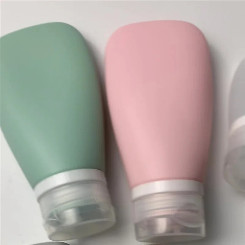 زجاجة إعادة تعبئة السيليكون للسفر EAS-90Ml، جل الاستحمام، زجاجة إعادة تعبئة الشامبو، زجاجة فارغة لإعادة تعبئة الضغط