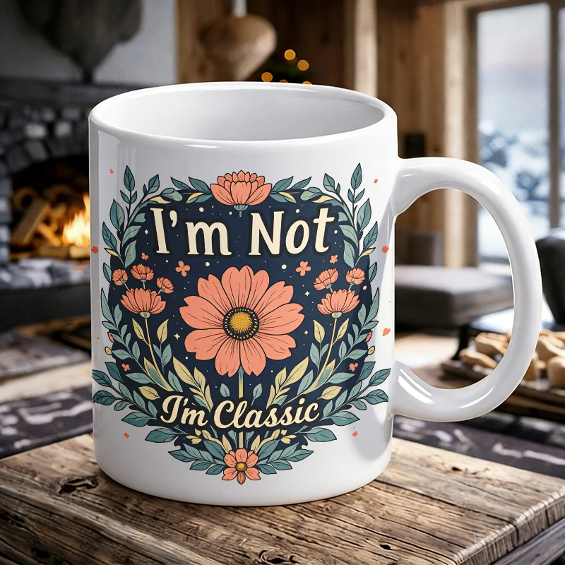 

Classic Floral Wristwatch Key Button Pattern Mother's Day printed Mug