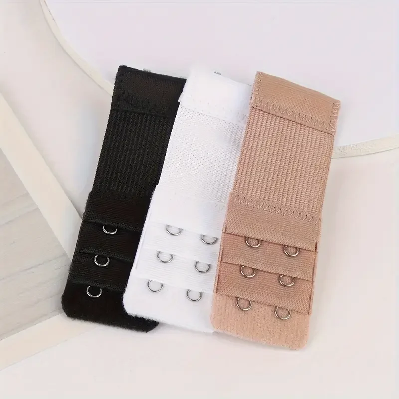 3Pcs Adjustable Bra Extender Clips  for Women's Elastic Bra Extension Strap Hook Clip Expander Adjustable Buckle