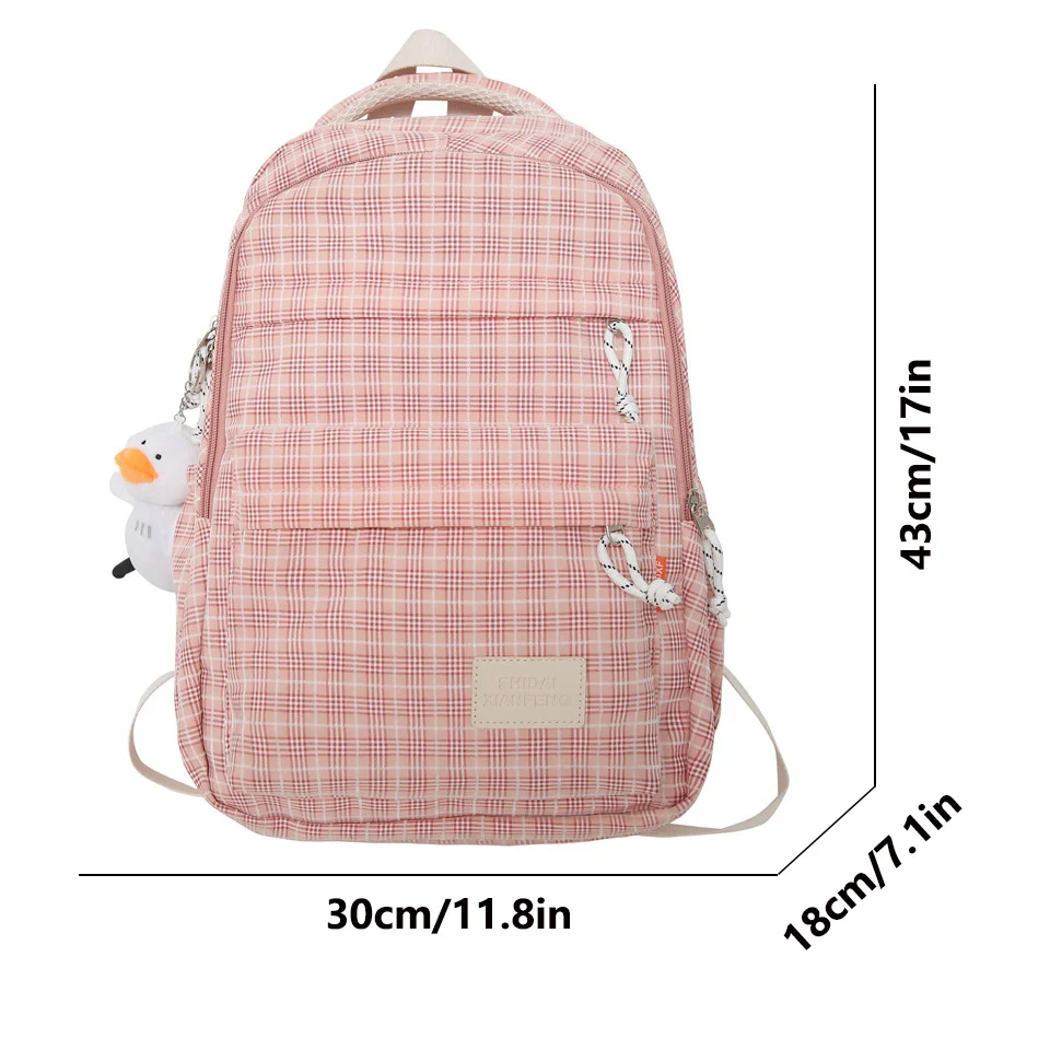 New Fashion Women Nylon Backpacks Vintage High Capacity School Bags for Teenage Girl 2023 Designer Travel Book Sac