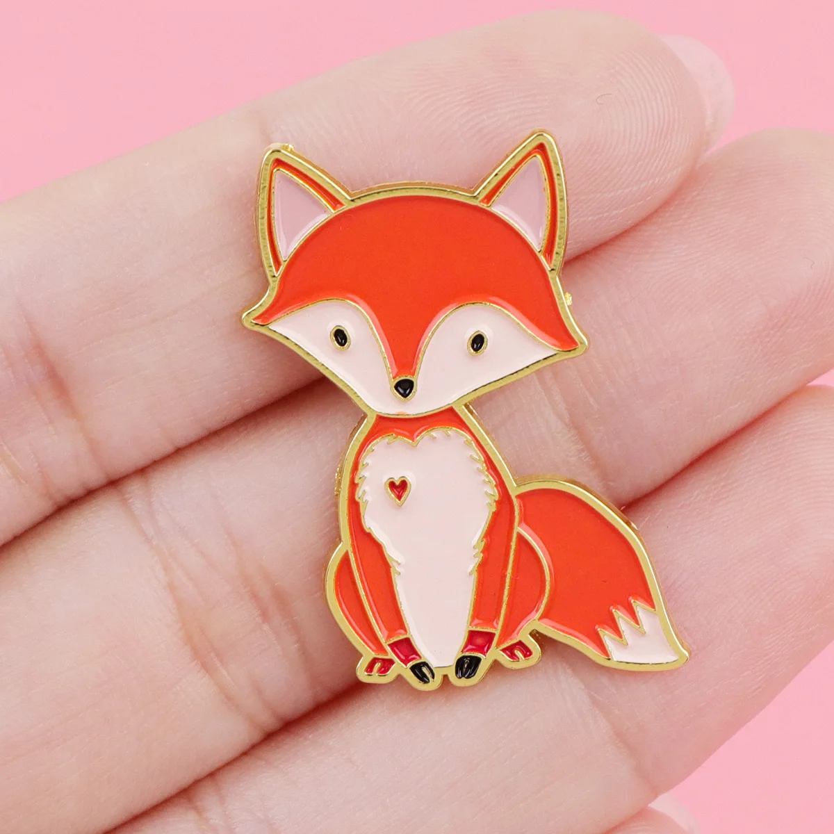 Cute Knight Fox Enamel Pins Cartoon Animals Brooch Lapel Pin Badge on Backpack Clothing Accessories Fashion Jewelry Friend Gifts