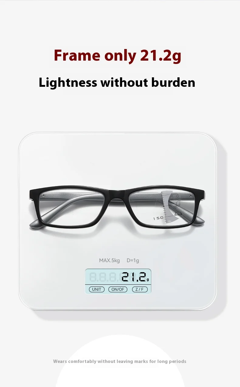 Progressive multifokale Lesebrille, modische Anti-Blaulicht-Brille, hochauflösende Lesebrille für Herren und Damen – Detail 3