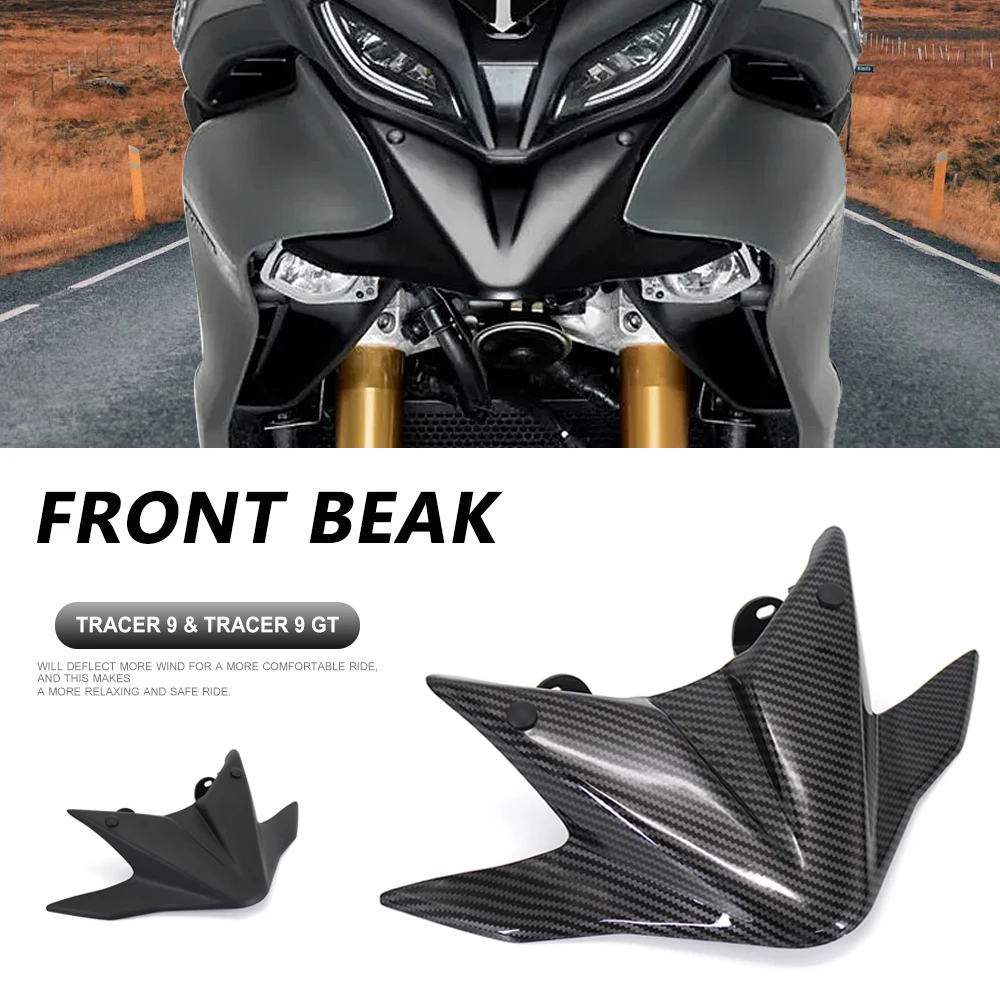 Motorcycle Front Beak Fairing Extension Wheel Extender Cover Fender For Yamaha Tracer 9 GT TRACER 900 Tracer900 2021 2022 2023