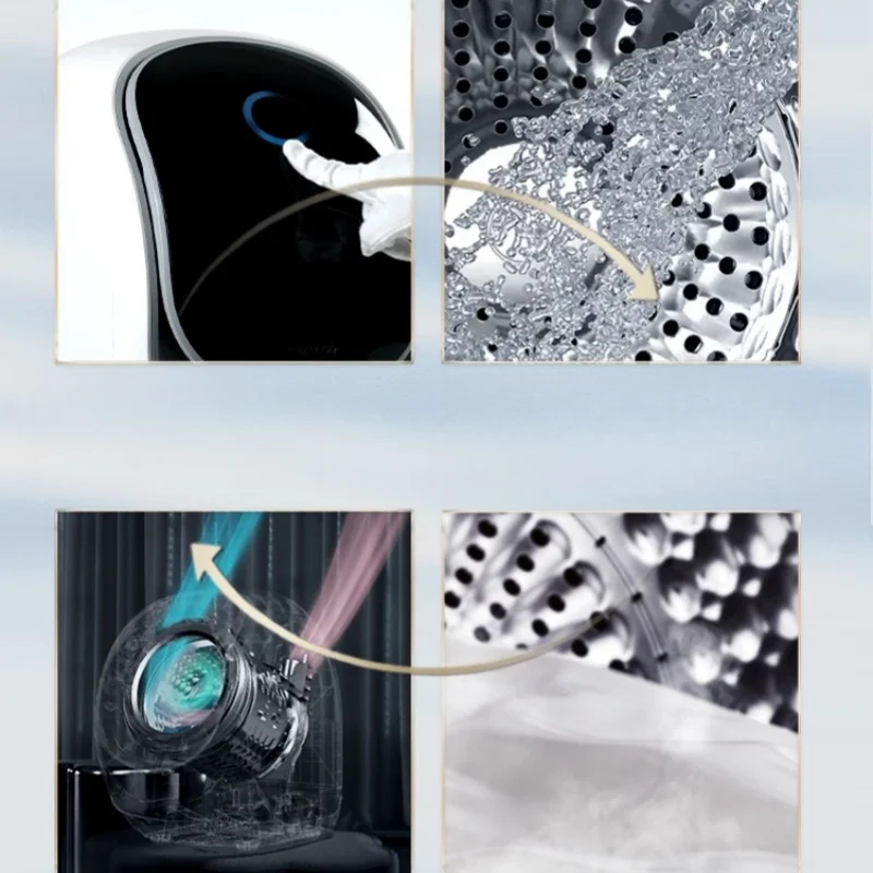 غسالة ملابس داخلية أوتوماتيكية ، غسالة ملابس داخلية صغيرة للمنزل ، تحميل أمامي ، الكل في 1 ، صانعة V