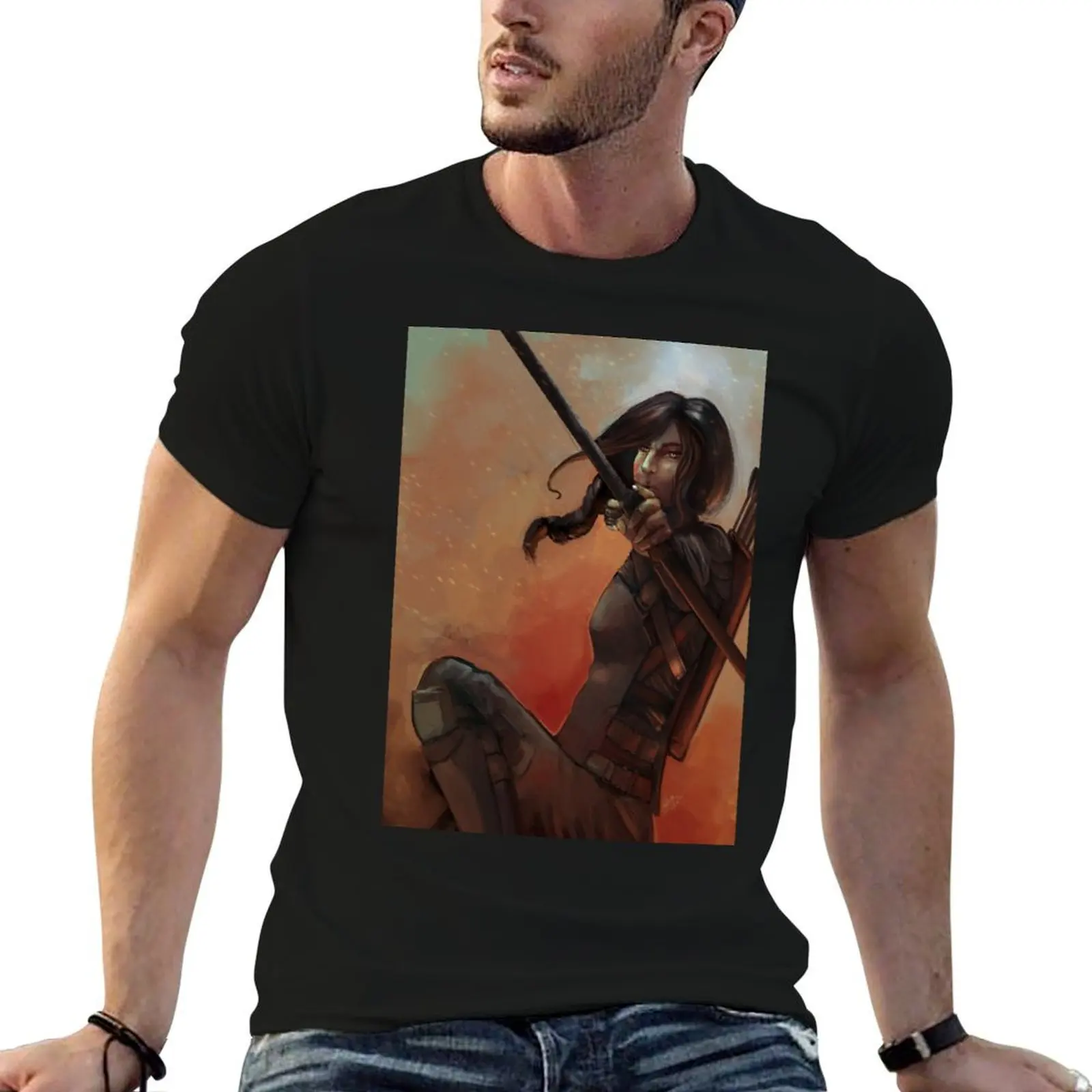 The Mockingjay T-Shirt shirts graphic tees Luxury man oversized t shirt men