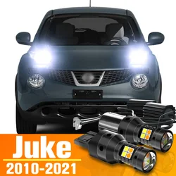 2pcs LED Dual Mode Turn Signal+Daytime Running Light DRL For Nissan Juke F15 F16 Accessories Bulb 2010-2021 2013 2014 2015 2016