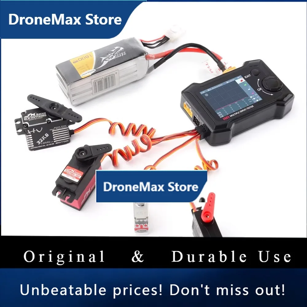 DroMaToolkitRC ST8 8CH 100W 2A 2.4 TFT 7-28V 8-Channel Servo Integrated Tester 4 Independent Interface PWM/PPM/SBUS Signal Test