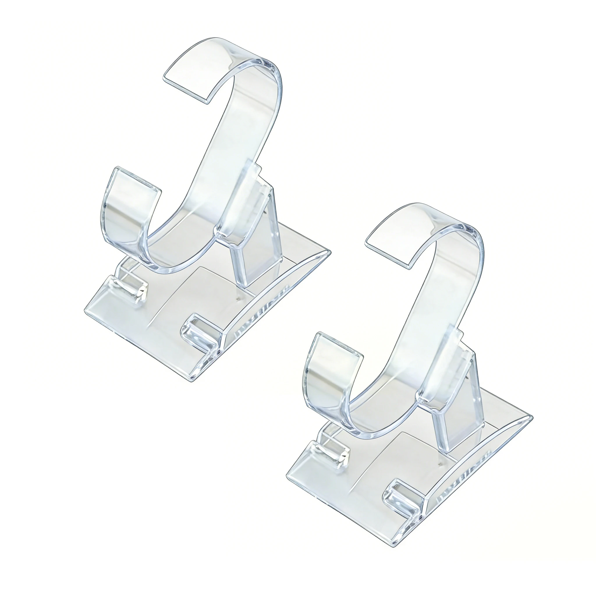 

10 шт. прозрачных пластиковых подставок для часов, прозрачные подставки-держатели для настольного размещения, органайзеры для мужских и женских умных часов