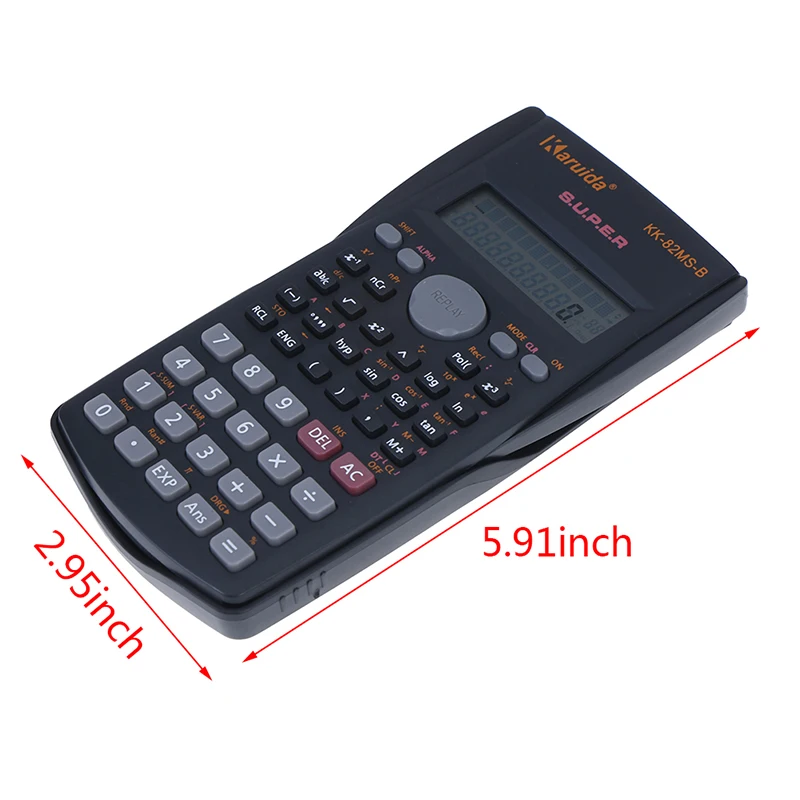 1pc Handheld Multi-function 2-Line Display 240 functions with STAT data editor Digital LCD Scientific Calculator Auto power off 