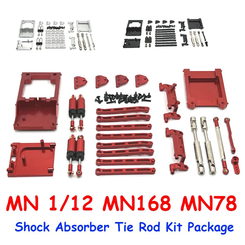MN 1/12 MN168 MN78 RC Car Parts Metal Upgrade Pull Rod Tie Rod