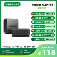 Teclast N20 Pro Mini PC Windows 11 Pro Intel N95 16GB RAM 512GB ROM support 4K Display * 3 Type C Wi-Fi 6 N20Pro Mini Computer