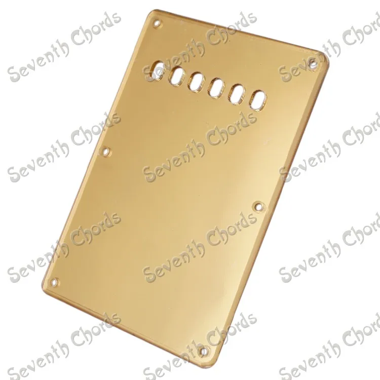 Acrylic Mirror 6 Holes Guitar Backplate Back Plate Cavity Cover Tremolo Spring Cover for ST FD Guitar - Silver - Gold for choose