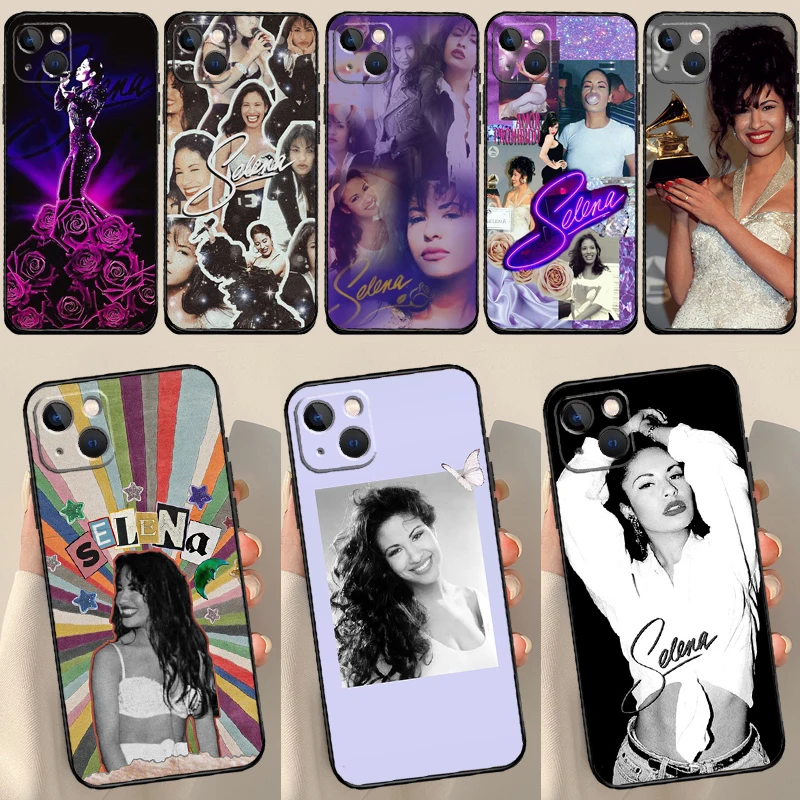 Selena Quintanilla Case For iPhone 16 X XR XS Max 12 13 Mini Plus 11 12 13 14 15 Pro Max Back Cover