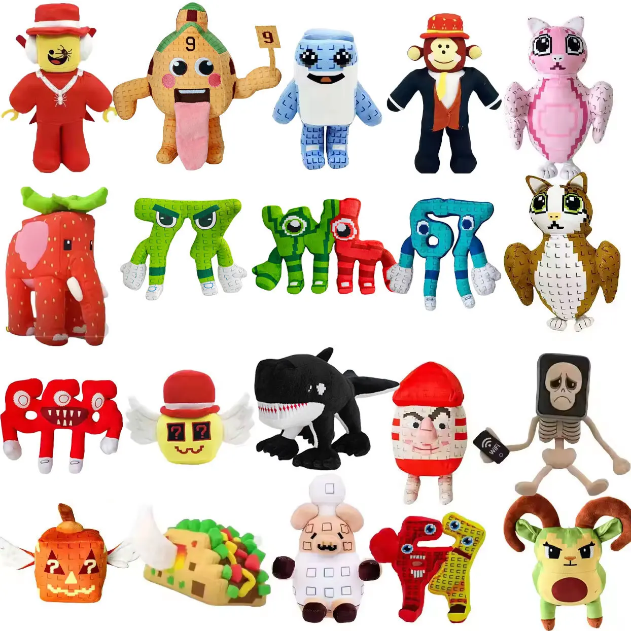 25 centimetri Ruba Un Brainrot Esok Sekolah Peluche No.9 Casa Peluche Peluche Animale Giocattolo Kawaii Giocattoli Per I Bambini Regali Di Natale