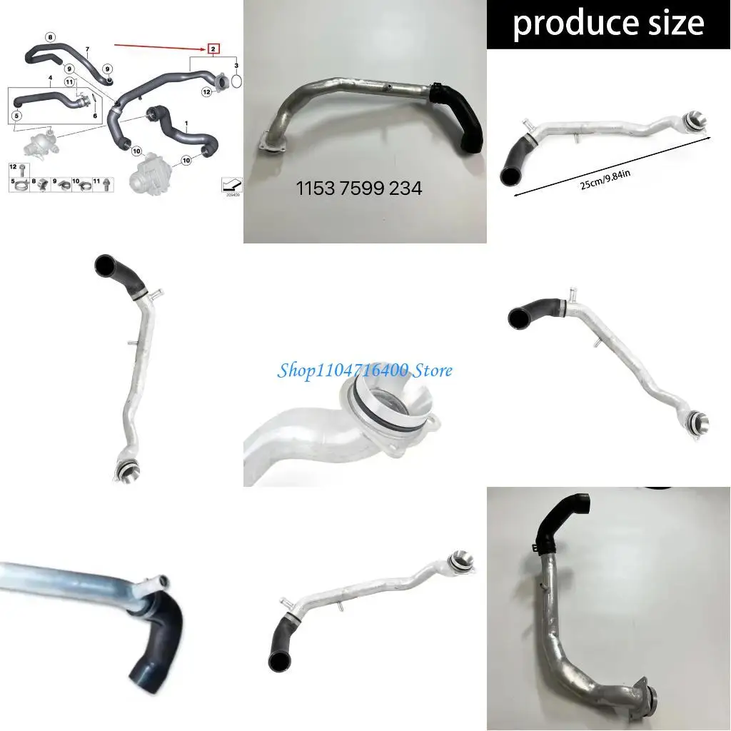 Hose refrigerante Y1GD Installazione facile per F12 F01 F07 F10 Auto Parte 11537599234