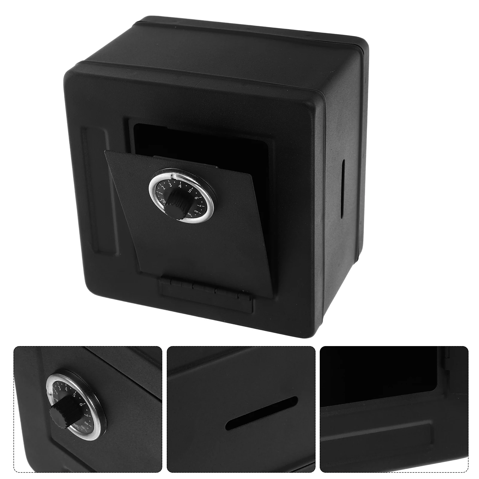 

Metal Safe Box Decor Piggy Bank For Savings Coin Storage Mini Safe Case Birthday Gift Decorative Home Accessory