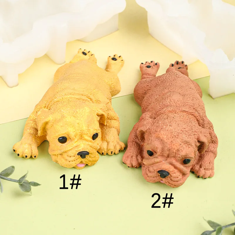 

Силиконовая 3D форма в виде трехмерной собаки Shar Pei, шоколадная форма D05