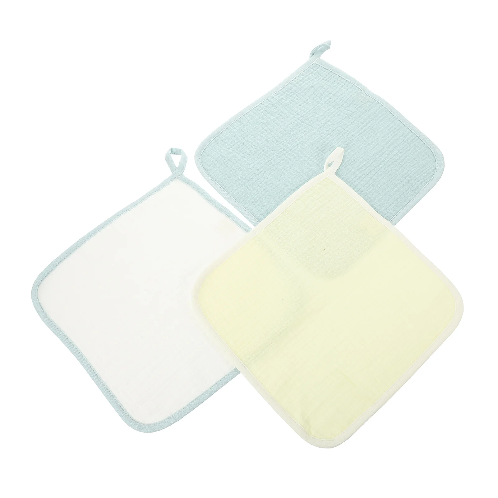 

3 шт. полотенца, хлопковое мягкое впитывающее полотенце для новорожденных, ткань для слюней, детская ткань, полотенце для стирки младенцев