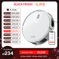 ILIFE V20 Robot Vacuum Cleaner, 5000Pa suction, SOF LiDAR Smart Navigation, APP Control, Customizable cleaning, Self charging