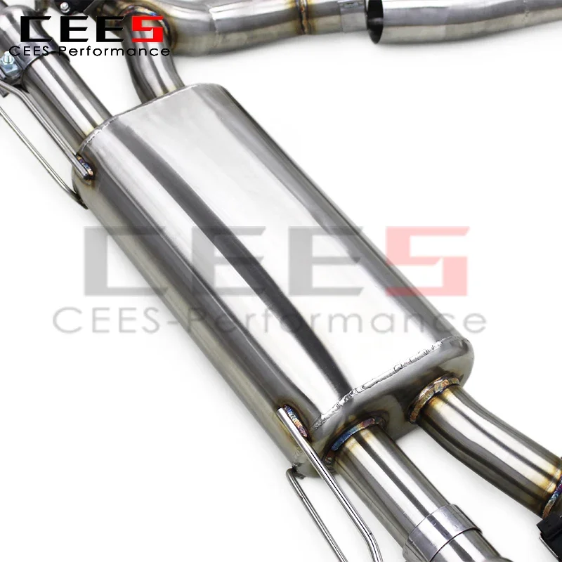 CEES Valve Exhaust Pipes for BMW X7 G07 M50i 4.4TT 2019-2023 Stainless Steel Sport Catback Exhaust System with Remote Control