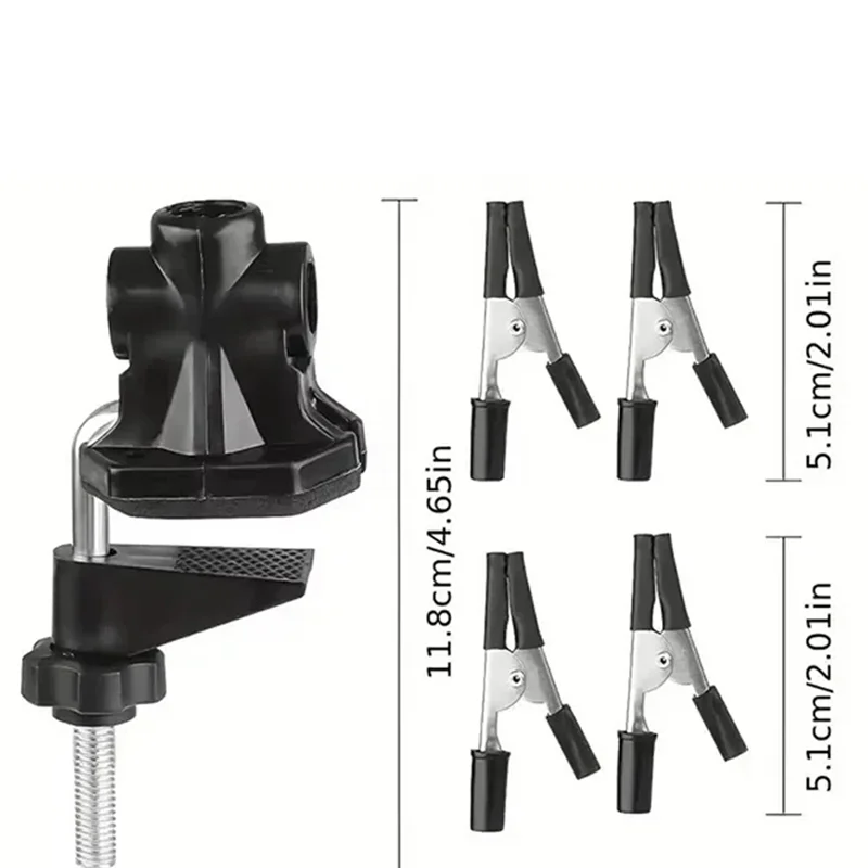 

ABKY-Soldering Station With 3Pcs Flexible Arms Soldering Iron Holder Third Helping Hand Tool For Pcb Welding Repair