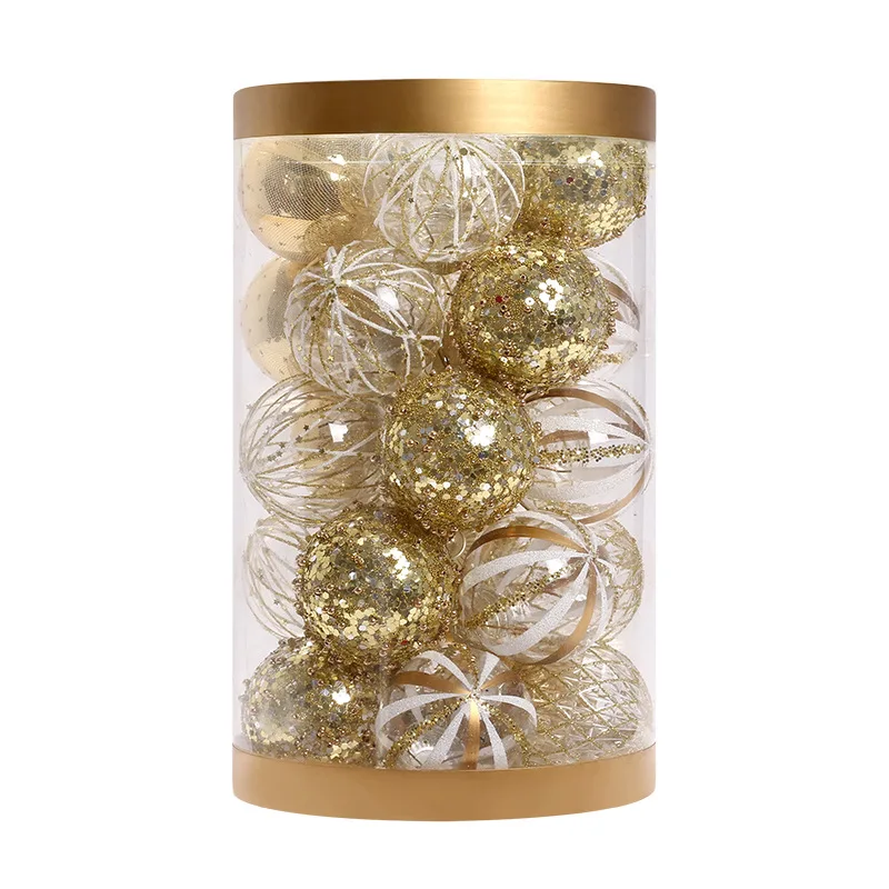 

25PCS Christmas Balls Ornaments for Christmas Tree Ornaments 2.36" Shatterproof Christmas Tree Decorations with Red Gold Green W