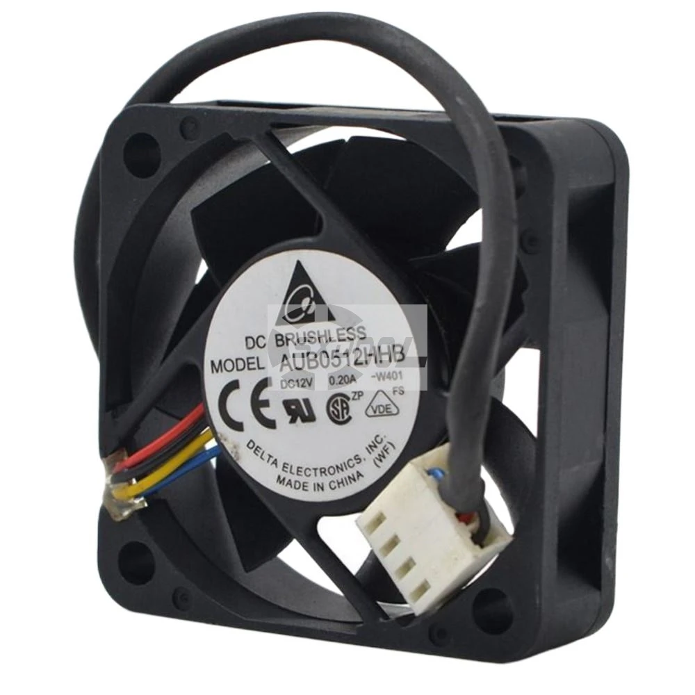 

2pcs 5cm Axial Case Fan For Server Industrial PCs AUB0512HHB 50mm X 50mm X 15mm DC 12V PWM Cooling Fan | 6400RPM