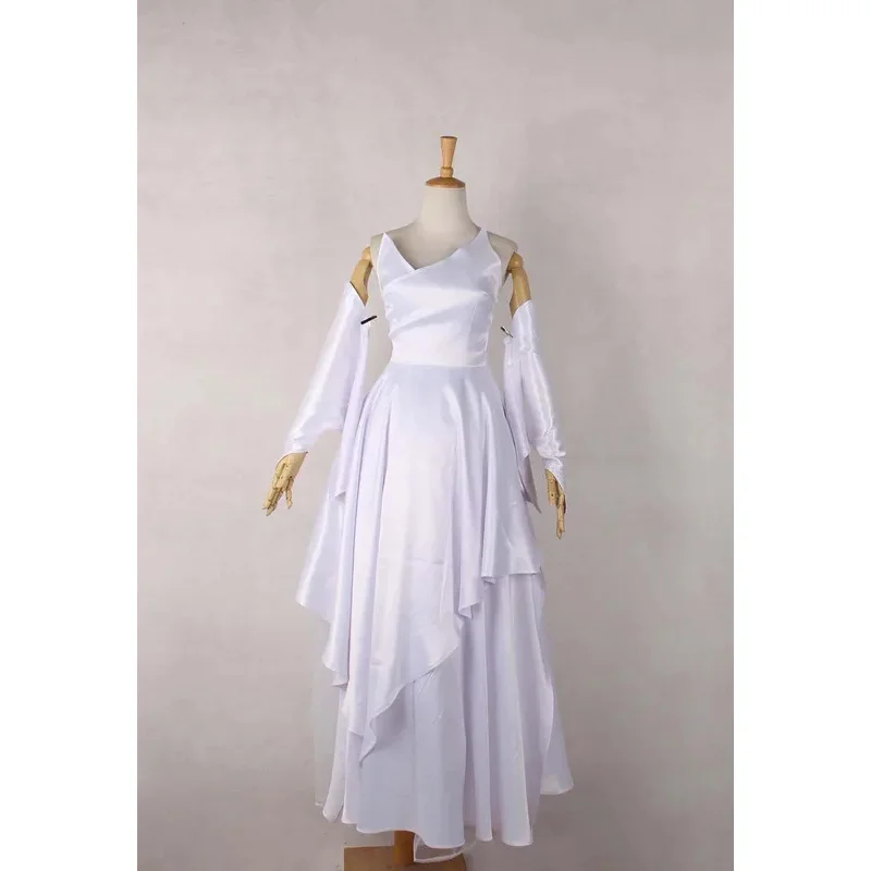 FF15 لونا تأثيري فاينل فانتسي XV Lunafreya Nox فلوريت فستان الزفاف تأثيري حلي مصنوعة حسب الطلب