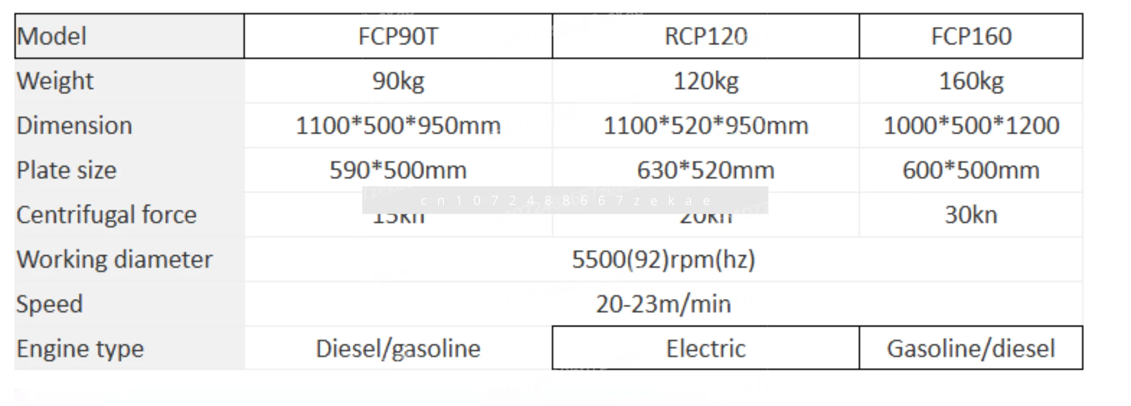 

220 Diesel Two-way Plate Rammer Asphalt Hydraulic Small Electric Rammer Vibration