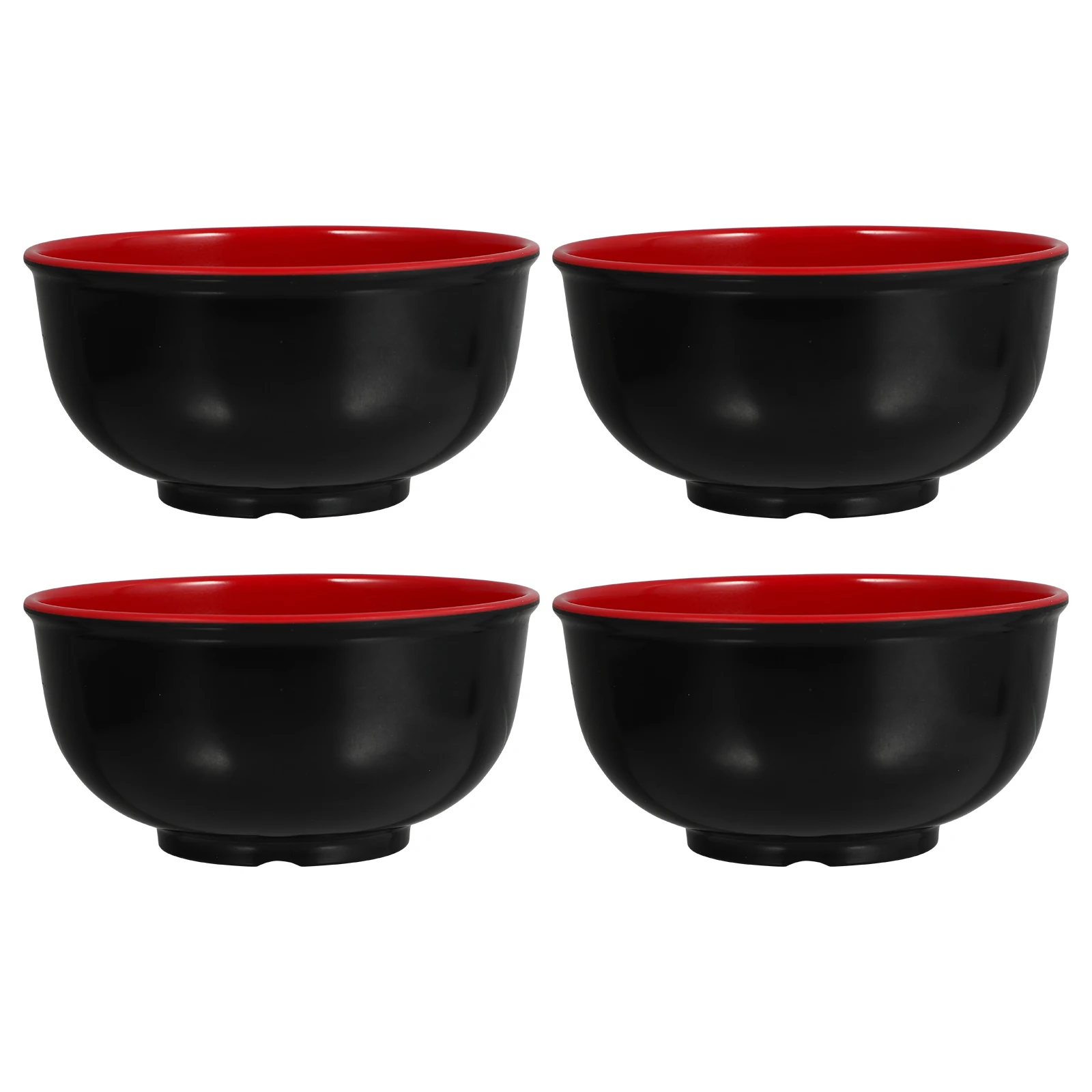 

4 Pcs Ramen Bowls Melamine Kitchen Supplies Hot Cold Food Soup Noodle Salad Pasta Fruit Container Multipurpose Tableware
