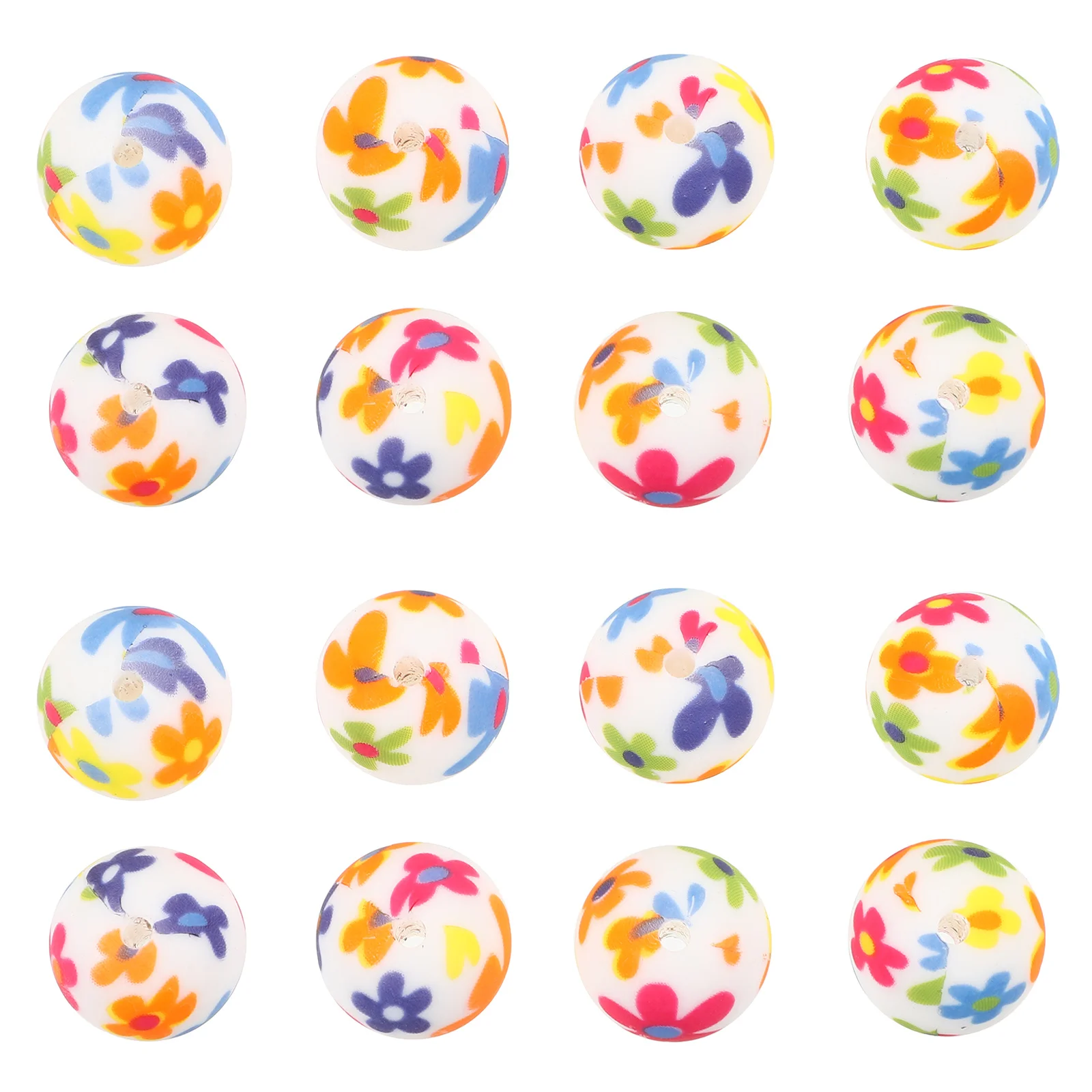 36 قطعة الخرز سيليكون مستديرة DIY مجوهرات أساور القلائد التسنين اكسسوارات السائبة فضفاض سيليكون الخرز سوار DIY بها بنفسك حبة #6