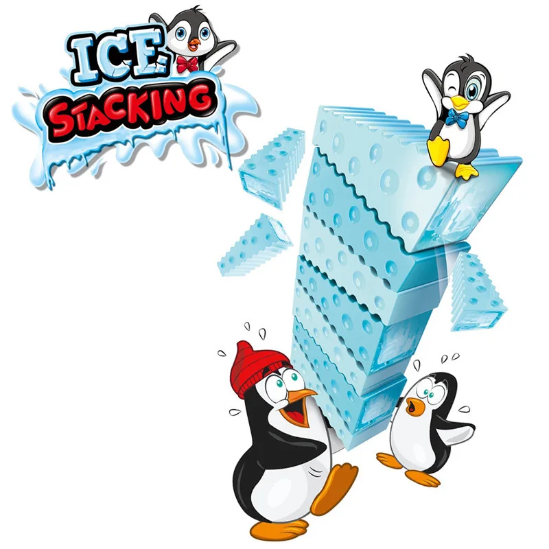 Fly AC Toys - Penguin Mouse Stacking Cheese Arch Stacking Chessboard Game for Children Aged 3 and Over Fun Family Gathering Game