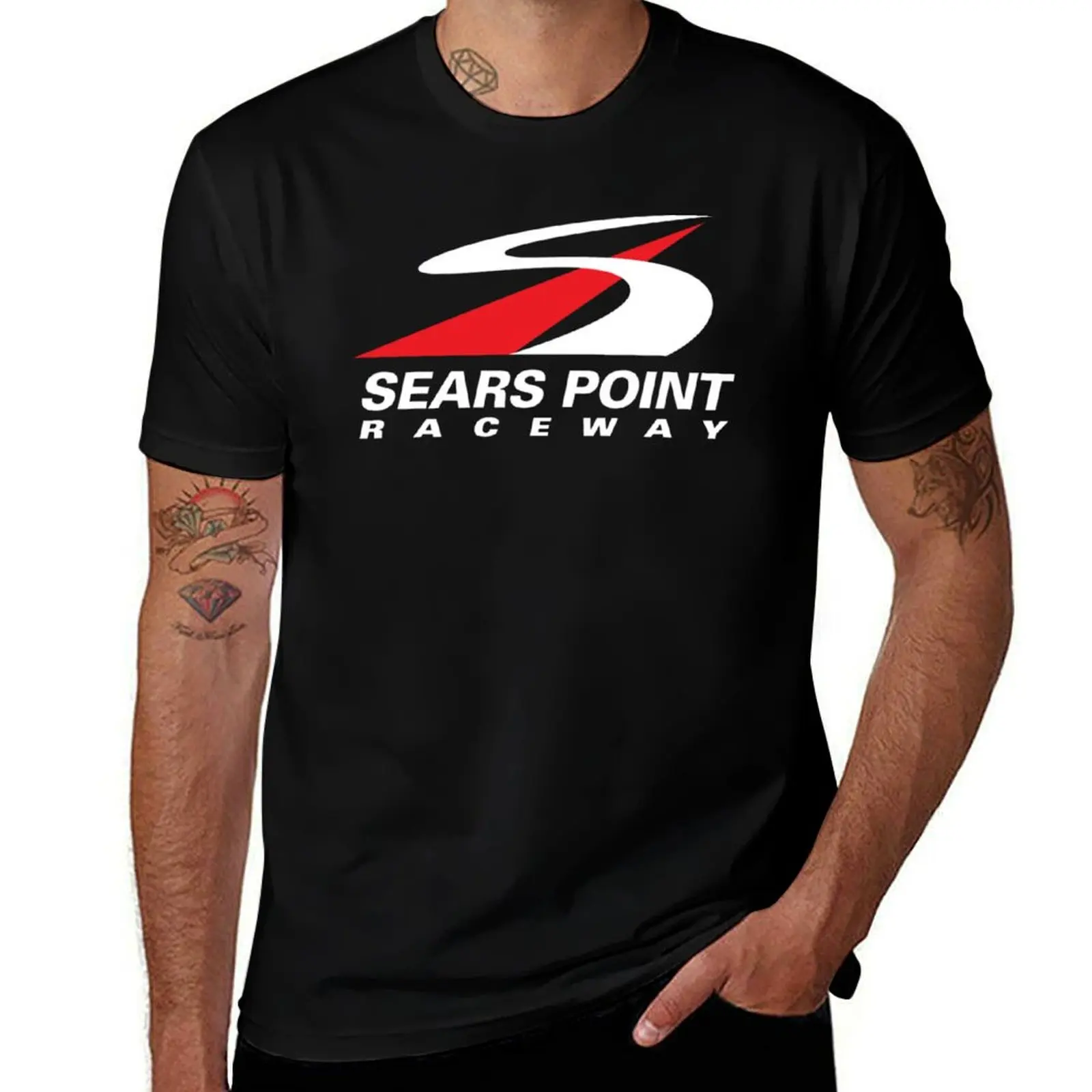 

Sears Point Raceway Vintage Logo T-Shirt t shirt personalised essential t shirt t shirts for man cotton soft T-Shirt