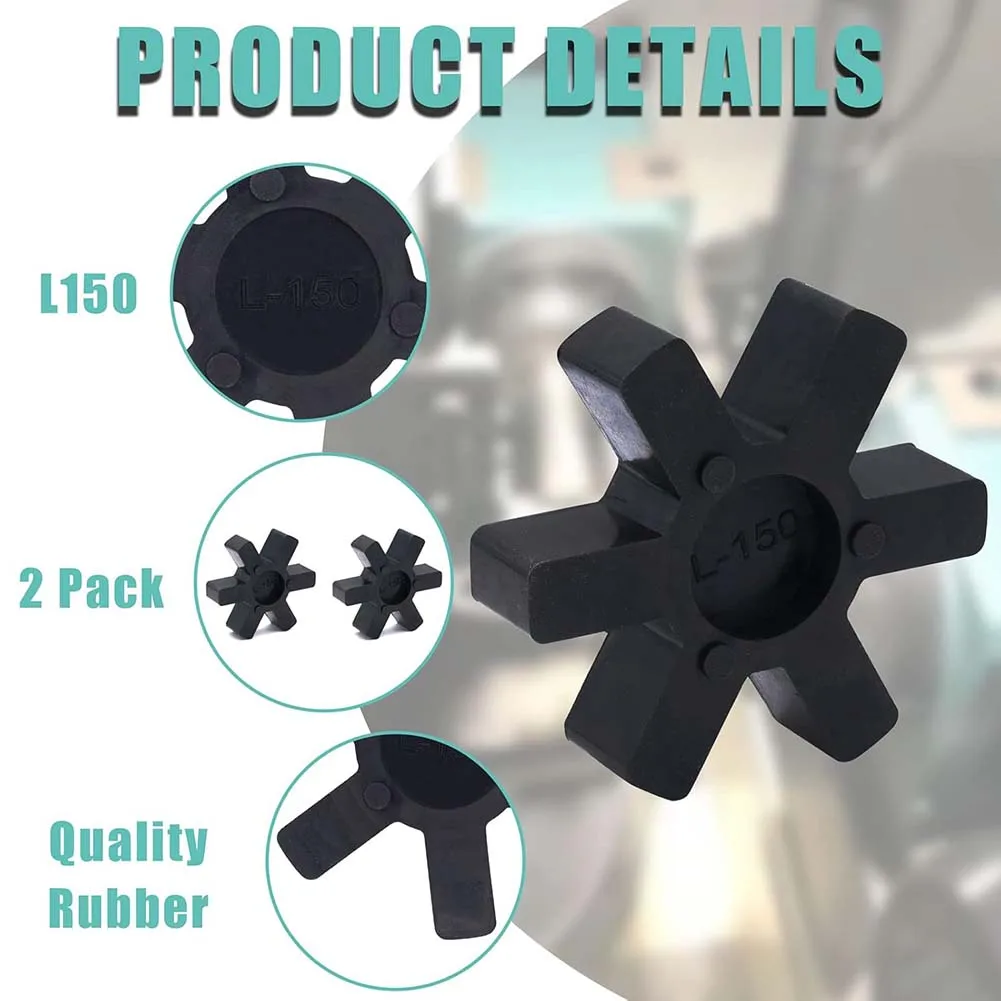 Urethane Material 2PCS for l150 Insert for Lovejoy L Jaw Coupling Optimized Functionality in Industrial Applications